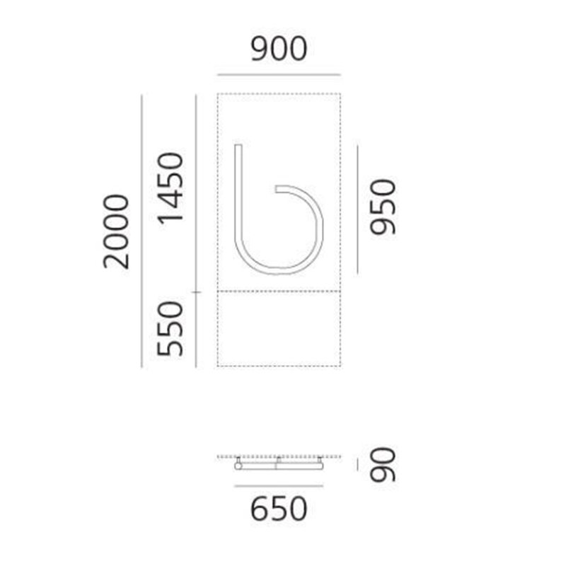 Artemide Alphabet Of Light Wall lamp "b" lowercase