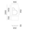 Artemide Alphabet Of Light Wall lamp "B" uppercase