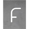Artemide Alphabet Of Light Wall lamp "f" lowercase
