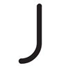 Artemide Alphabet Of Light Wall lamp "j" lowercase
