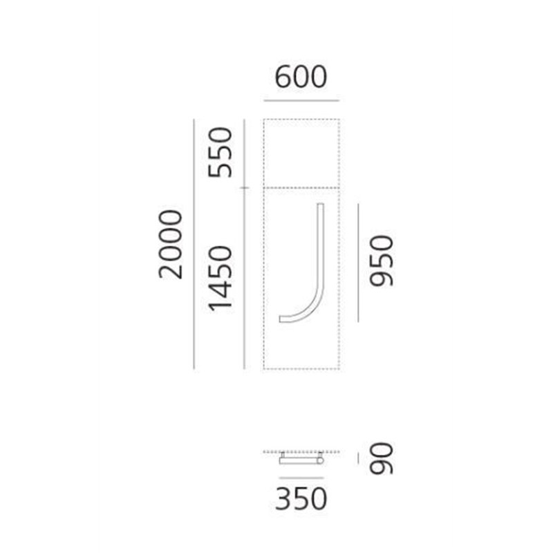 Artemide Alphabet Of Light Wall lamp "j" lowercase