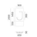 Artemide Alphabet Of Light Wall lamp "J" uppercase