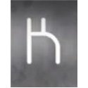 Artemide Alphabet Of Light Wall lamp "K" uppercase