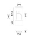Artemide Alphabet Of Light Wall lamp "K" uppercase