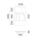 Artemide Alphabet Of Light Wall lamp "m" lowercase