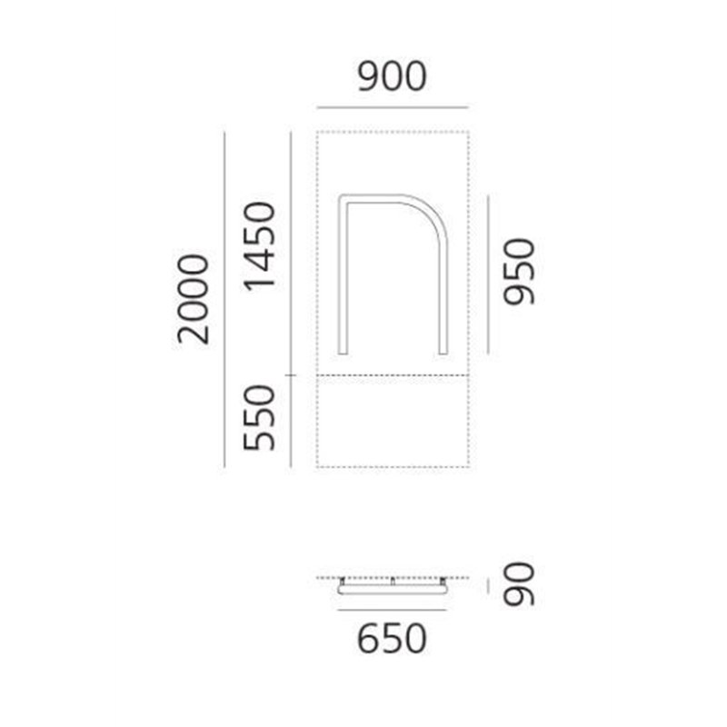 Artemide Alphabet Of Light Wall lamp "N" uppercase