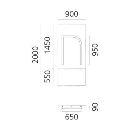 Artemide Alphabet Of Light Wall lamp "N" uppercase