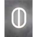 Artemide Alphabet Of Light Wall lamp "Ø" uppercase