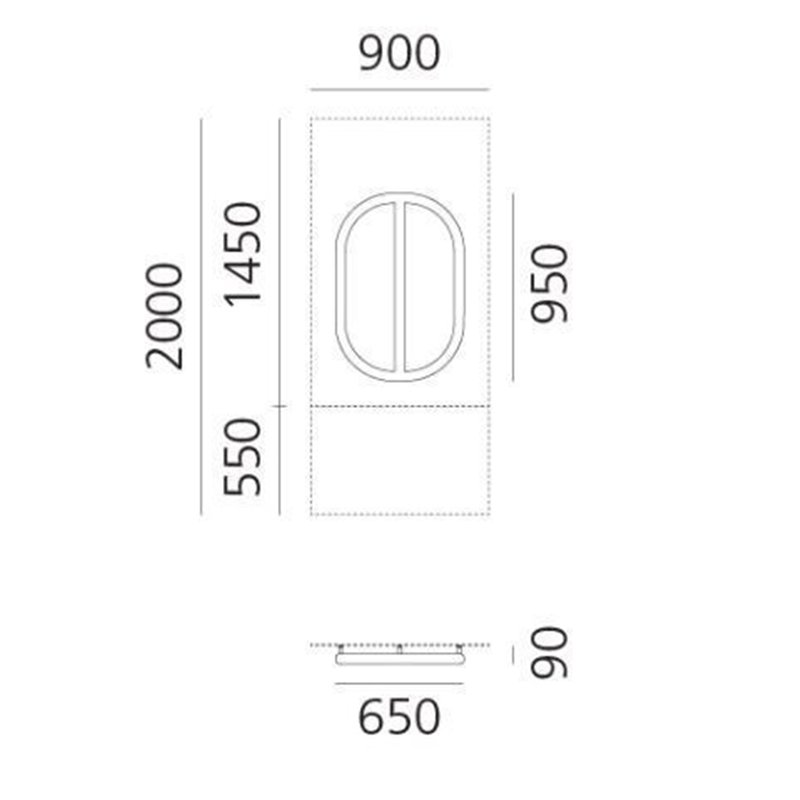 Artemide Alphabet Of Light Wall lamp "Ø" uppercase