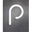 Artemide Alphabet Of Light Wall lamp "p" lowercase