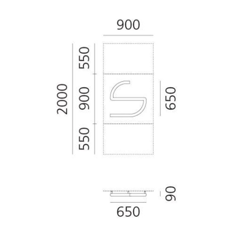 Artemide Alphabet Of Light Wall lamp "s" lowercase