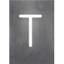 Artemide Alphabet Of Light Wall lamp "T" uppercase