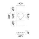 Artemide Alphabet Of Light Wall lamp "v" lowercase