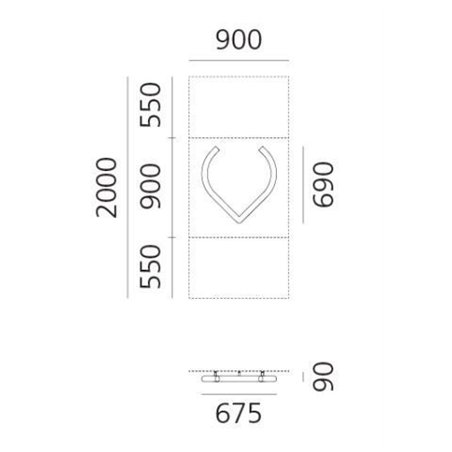 Artemide Alphabet Of Light Wall lamp "v" lowercase