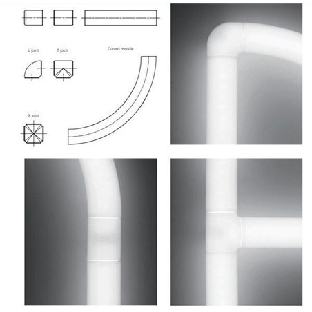 Artemide Alphabet Of Light Wall lamp "V" uppercase
