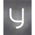 Artemide Alphabet Of Light Wall lamp "y" lowercase