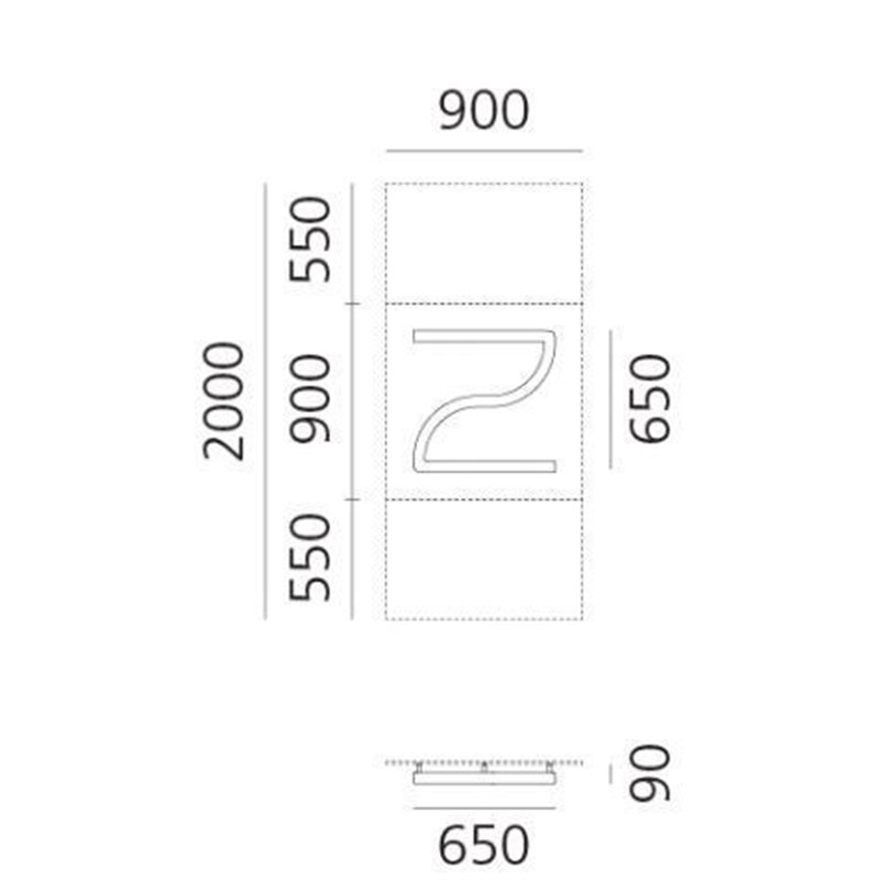 Artemide Alphabet Of Light Wall lamp "z" lowercase