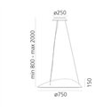 Artemide Ameluna RGB suspended lamp