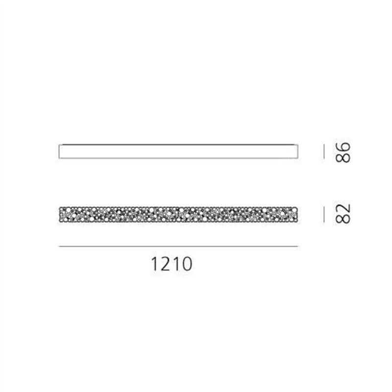 Artemide Calipso Linear 120 ceiling lamp