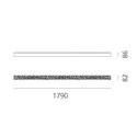 Artemide Calipso Linear 180 ceiling lamp