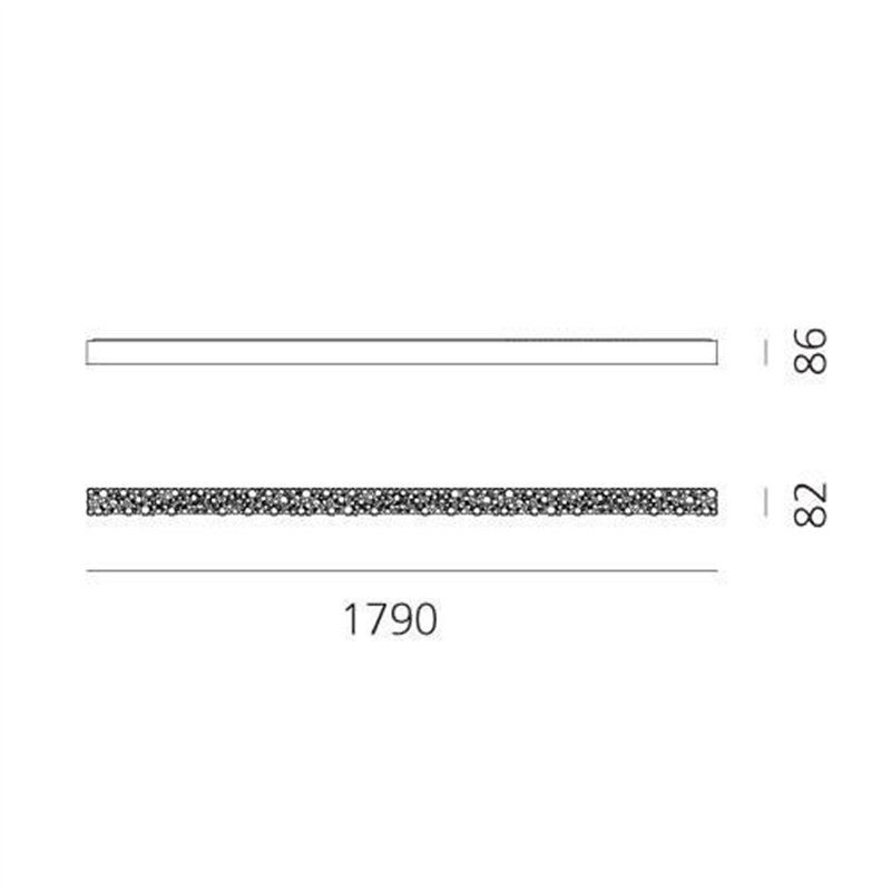 Artemide Calipso Linear 180 ceiling lamp
