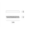 Artemide Calipso Linear SYSTEM ceiling lamp 588mm