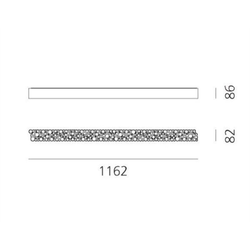 Artemide Calipso Linear SYSTEM ceiling lamp 1210mm