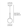 Artemide Castore 14 suspended lamp
