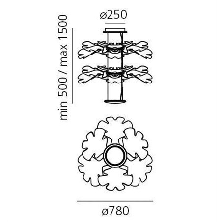 Artemide Chlorophilia 2 suspended lamp