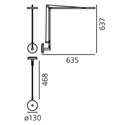 Artemide Demetra body 3000K w/presence detector Table lamp