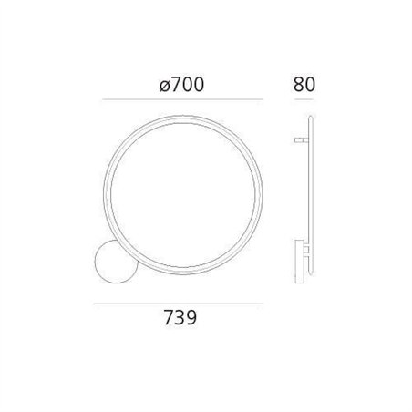 Artemide Discovery Led Wall lamp / ceiling lamp