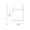 Artemide Discovery Space SQUARE RGBW suspended lamp