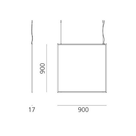 Artemide Discovery Space SQUARE suspended lamp