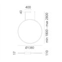 Artemide Discovery Vertical 140 RGBW suspended lamp