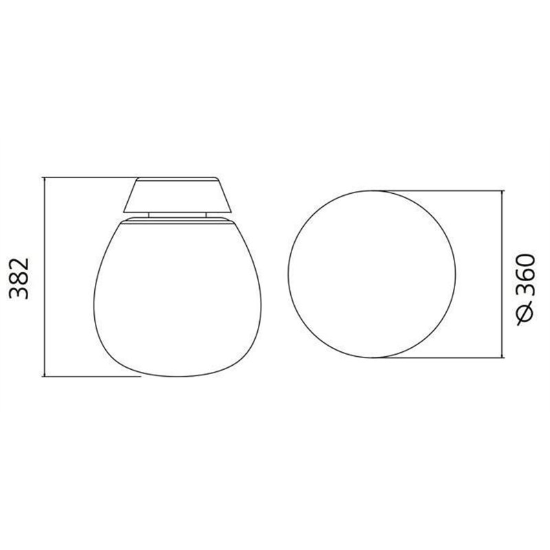 Artemide Empatia 36 Wall lamp / ceiling lamp