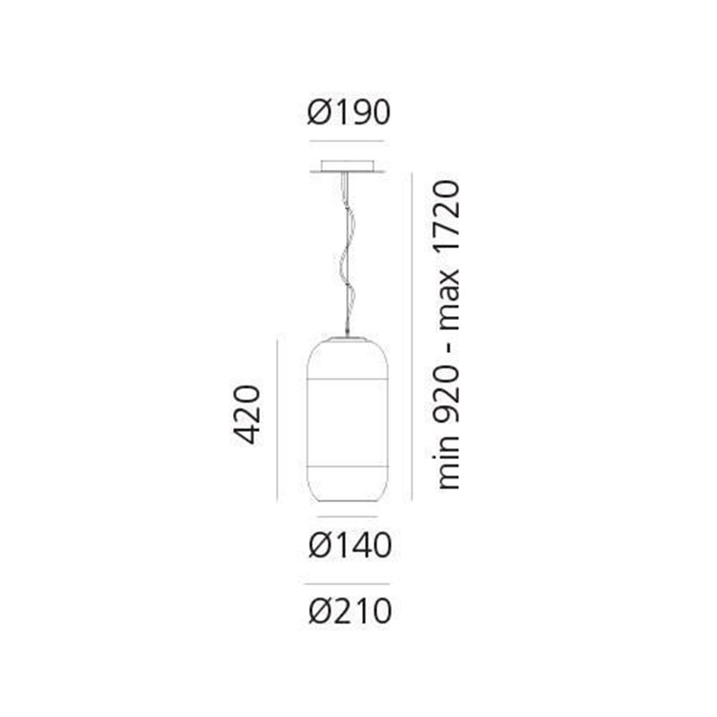 Artemide Gople RWB suspended lamp