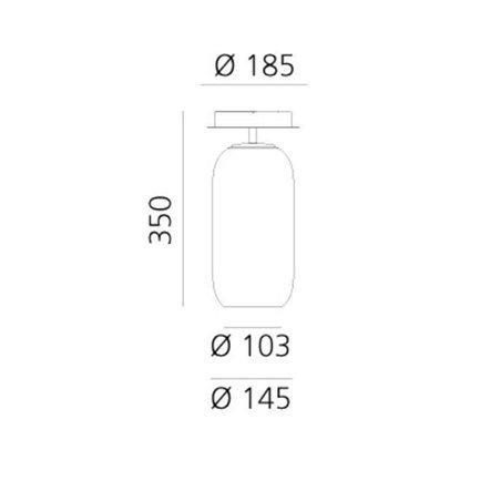 Artemide Gople Mini ceiling lamp