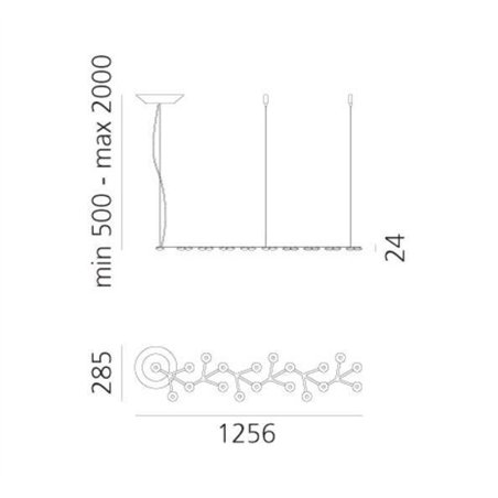 Artemide Led Net Line 125 suspended lamp