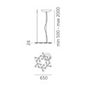 Artemide Led Net Circle suspended lamp