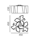 Artemide Logico Mini ceiling lamp 3x120°
