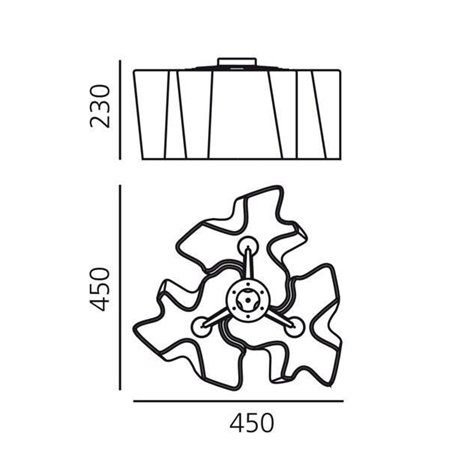 Artemide Logico Mini ceiling lamp 3x120°