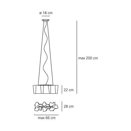 Artemide Logico Mini suspended lamp 3 in linea
