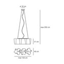 Artemide Logico suspended lamp 3 in linea