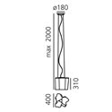Artemide Logico suspended lamp