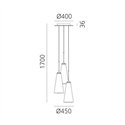 Artemide Look At Me 21 suspended lamp 3st