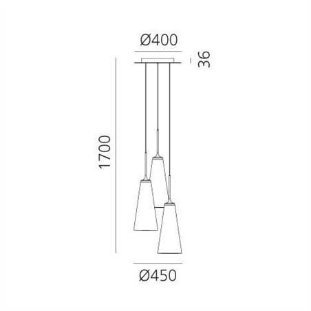 Artemide Look At Me 21 suspended lamp 3st