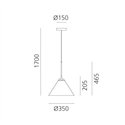 Artemide Look At Me 35 suspended lamp