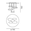 Artemide Mercury MINI Led ceiling lamp