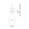 Artemide Mercury MINI Led suspended lamp