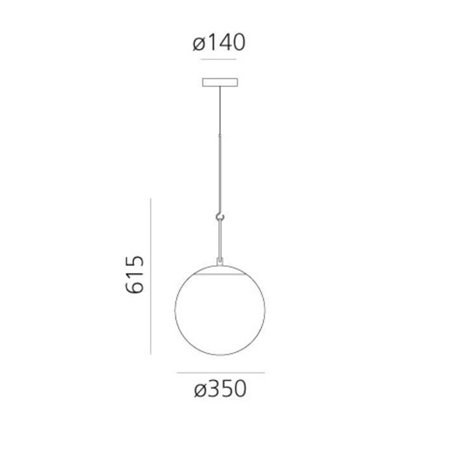 Artemide nh 35 suspended lamp